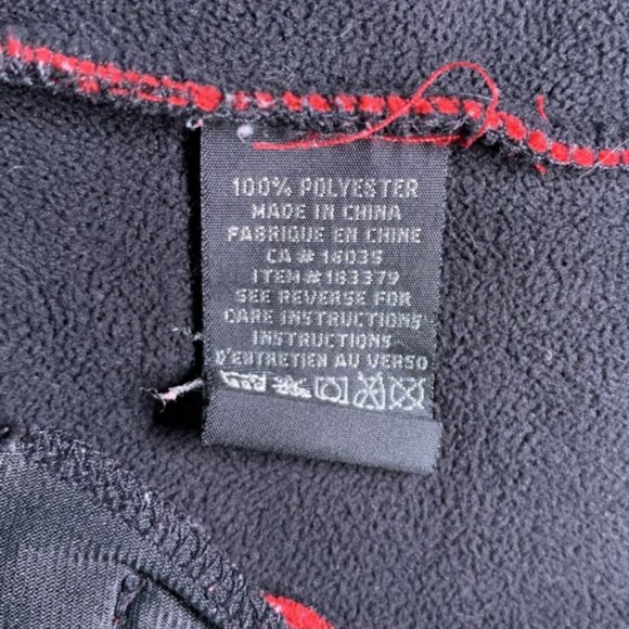 BC Clothing Lined Red Fleece Zip-Up Jacket SMALL - Picture 4 of 8